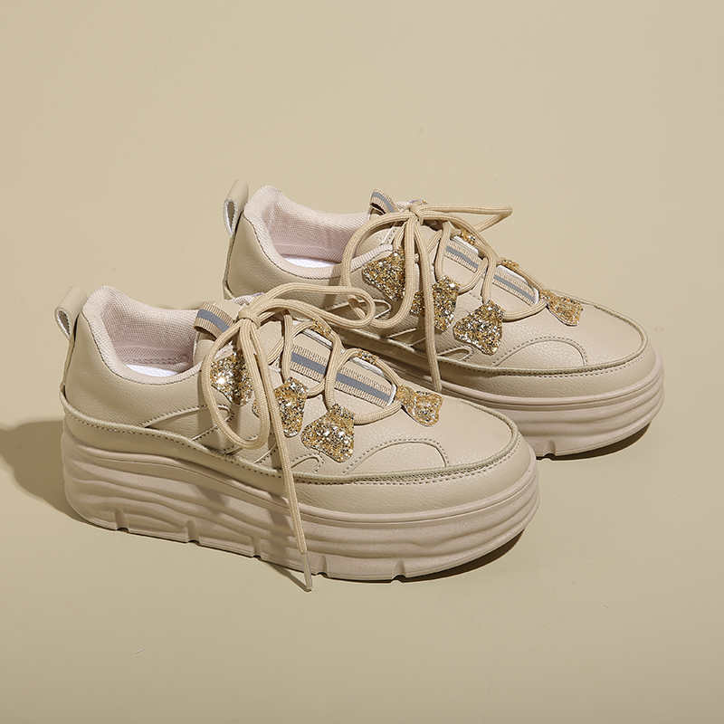 Fashion Rubber Sole Khaki Autumn Women's Boots Tennis Women's Low Sole Sneakers Shoes White Sport Zapatiilas Leisure Specials