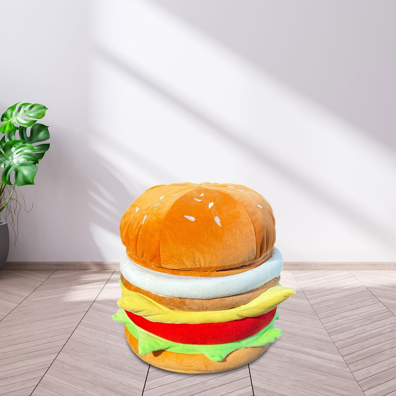 Shoe Changing Stool Hamburger Shaped Stool Comfortable Versatile Saving Cute with Storage Decoration for Entryway 4700₽