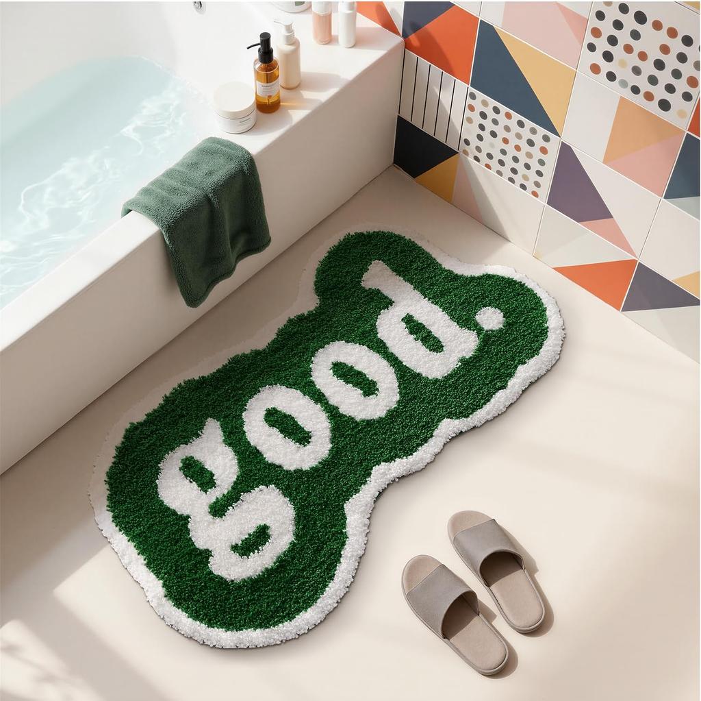 VIKAMA Cute Wool-Like Carpet Anti-Slip Water-Resistant Bathroom Floor Mat Soft Children's Bedroom Carpet Home Decoration