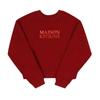 MaiSon KitSune Nw00309km0326 P660 Gradient Embroidery Boxy Crop Women S SweatShirt