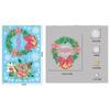 Christmas Pink Santa Claus Stickers Xmas Ball Garlands Bell Snowman Static Stickers Merry Christmas Decor Happy New Year