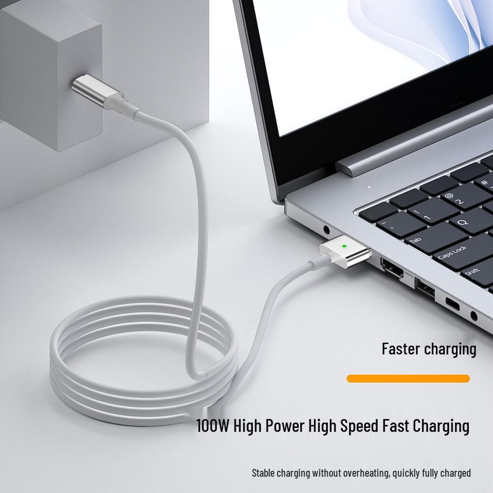 65W USB-C To MagSafe 1/2 Magnetic Charging Cable for Apple Laptops