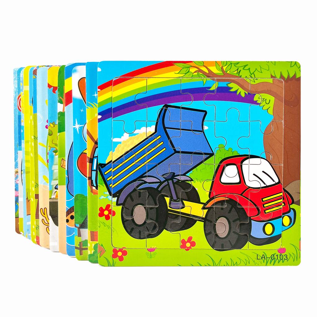 1 Stück 14,7 cm/5,79 Zoll Holzpuzzle Transportfahrzeug Meerestier Stil Puzzles Spiel Kinder Lernspielzeug für Kinder