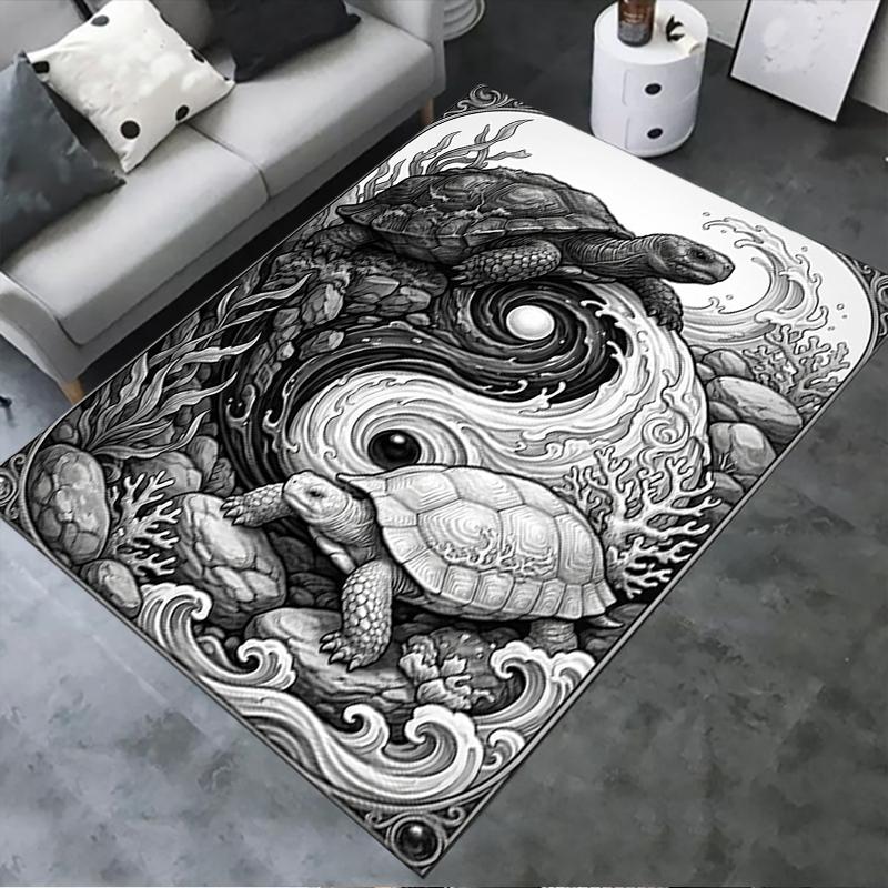 

2025 New Tai Chi Animals Carpet Rug for Living Room Bedroom Home Sofa Decoration,Kids play Non-slip Floor Mat107 40x60cm( 15x23in )