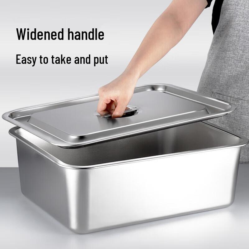 304 Edelstahl Gastronormbehälter halb mit Deckel