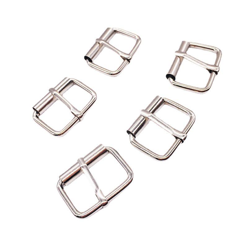 Fivela de Rolo Ajustável de Ferro Prateado para Mochilas e Bolsas
