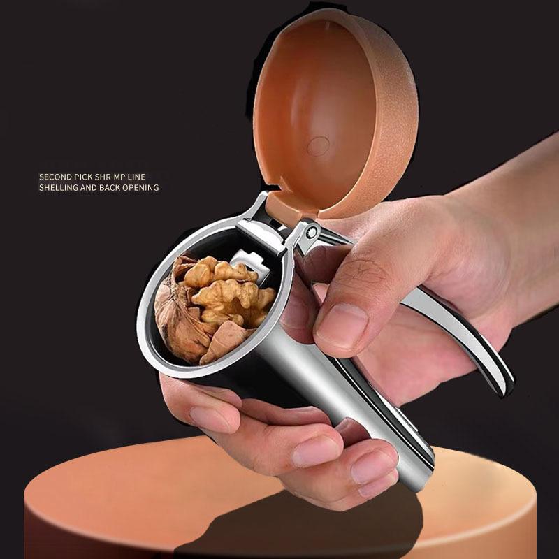 

Special Tool For Cracking Nuts Nutcracker Hazelnut Shell Opener Nut Cracker Tool Home Peeled Walnuts Multifunctional Pliers Bar серебряный