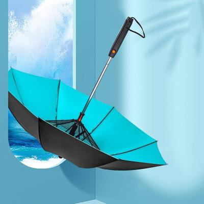 3-In-1 Umbrella with Fan Mister Battery Operated UV Sun Protection Umbrella Portable Waterproof Windproof Summer Outdoor Sun Rain Umbrella