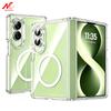 Transparent for Magsafe Case for Samsung Galaxy Z Fold 8 Magnetic Wireless Charging PC Shockproof Cover for Samsung ZFold8 Fold8