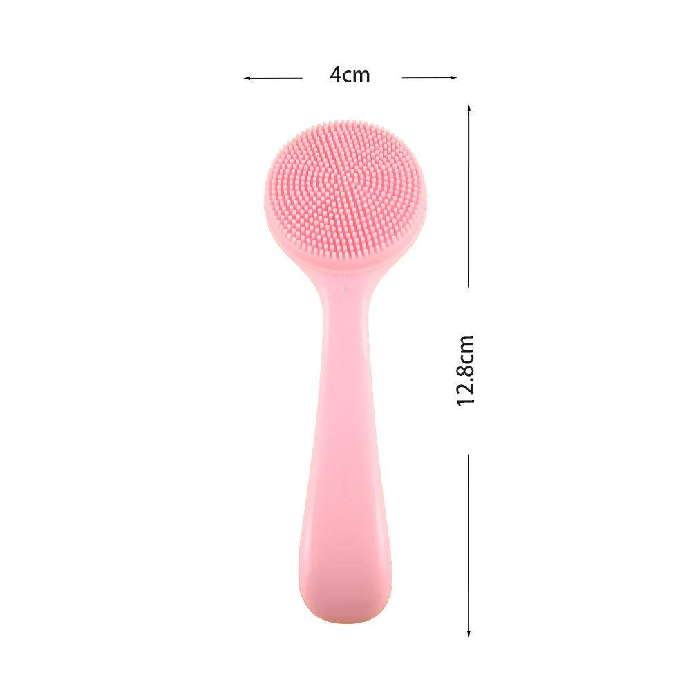 Portable Silicone Facial Cleansing Brush - Soft Touch, Makeup & Blackhead Removal Tool