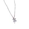 Titanium Steel Light Luxury Micro-Inlaid Real Gold Full Diamond Grass Necklace Women'S New Collarbone Chain Light Luxury Niche Design Sense