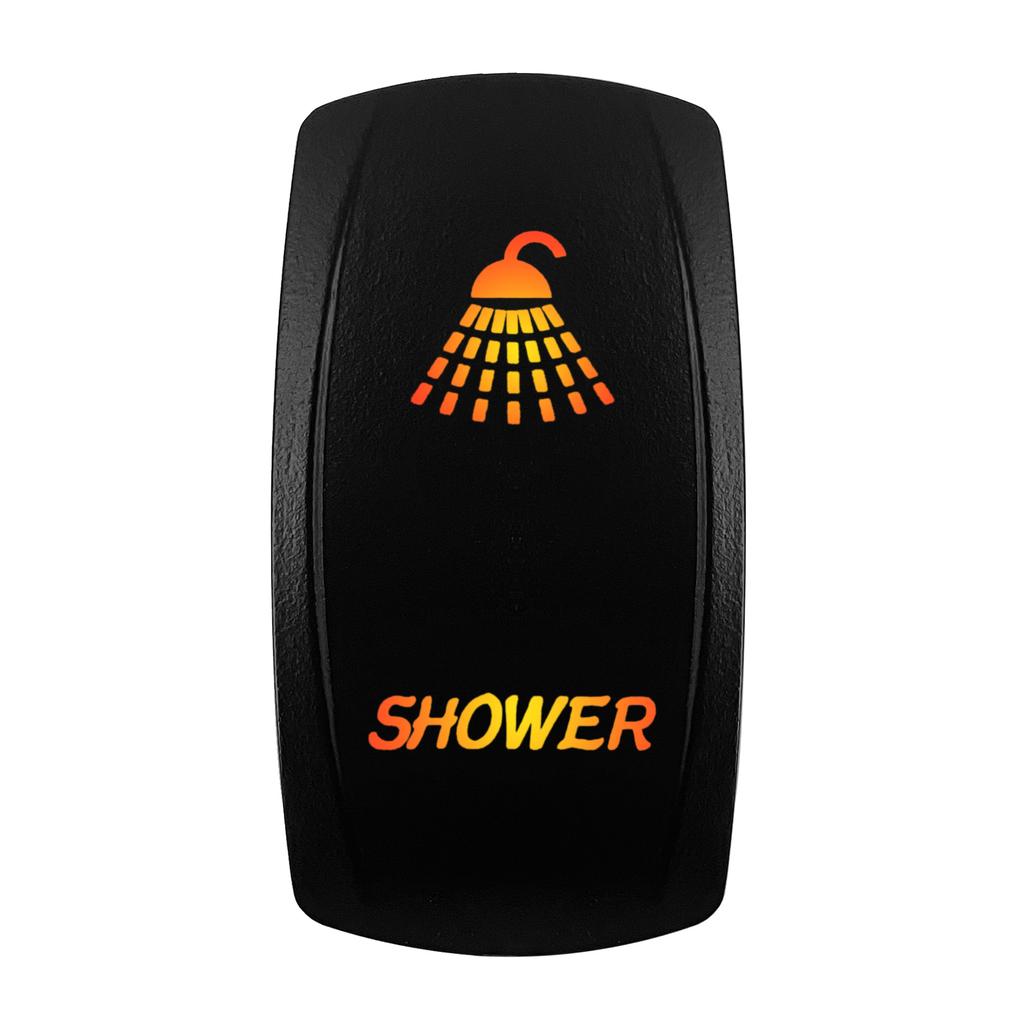 12V-24V Orange Led Rocker Switch Waterproof 20A Amber Light SPST DPDT Toggle Key for Car Boat ATV Camper Motorhome Auto Machine Switches4