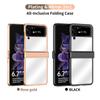 For Samsung Galaxy Z Flip 4 Case With Hinge Protection Light Luxury Electroplating Mirror Cover For Samsung Z Flip 4 5g Case