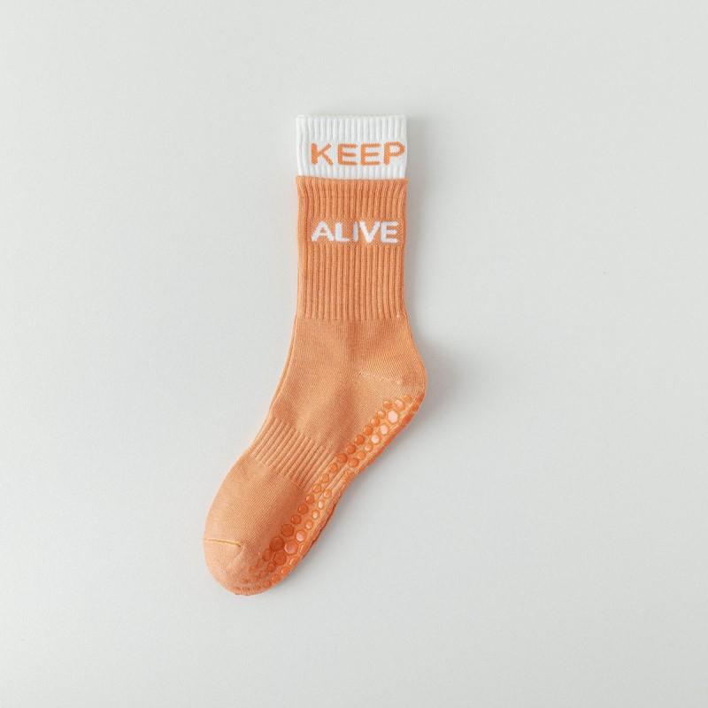 1/5 Pairs of Women's Socks Yoga Socks Stockings Sports Socks High Bounce Fitness High Tube Socks Non-slip Running Socks