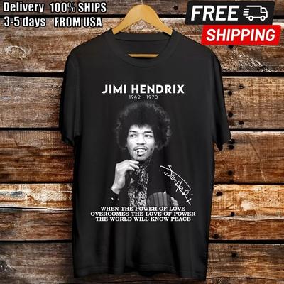 Ny Jimi Hendrix Sångare T-shirt Bomull Herr Alla Storlekar T-shirt Unisex T-shirt