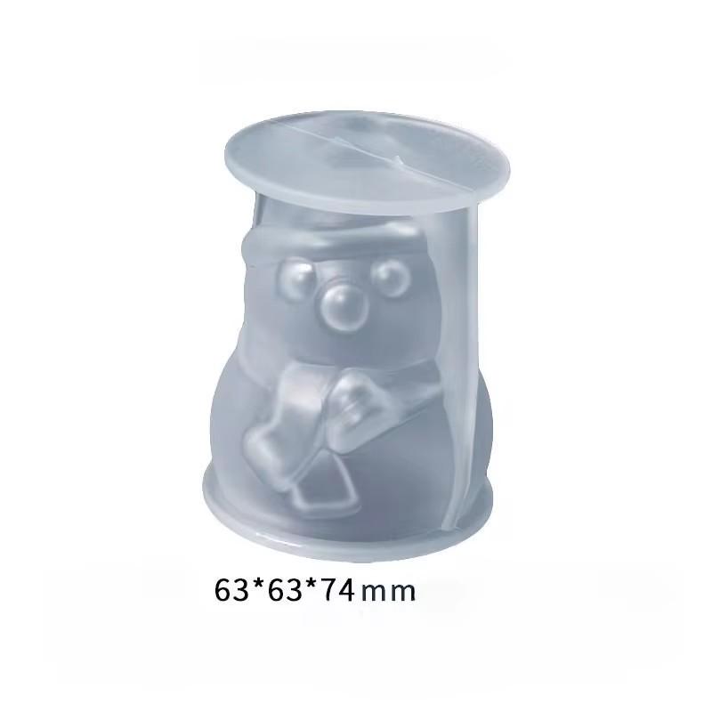 Christmas Tree Silicone Candle Mold Xmas Ornament Snowman Craft Molds DIY Soap Resin Plaster Making Home Holiday Decor Art Gifts