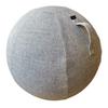 [Japanese Domestic Manufacturer] uFit Balance Ball, 65cm, with Cover, 300kg Weight Capacity, Anti-burst, Handle, Air Pump Included, Gray Fabric. Used