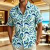 The New Men's Paisley Printed Holiday Shirt Is Suitable for Casual Vacations and Bohemian Style