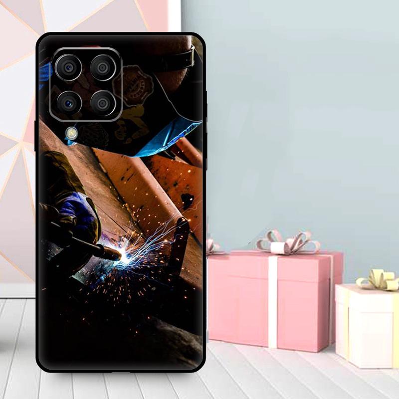 Welder Welding Hot Metal Worker Case For Samsung Galaxy M16 M31 M21 M13 M33 M53 M15 M35 M55 M36 M56 M12 M32 M52 M14 M34 M54