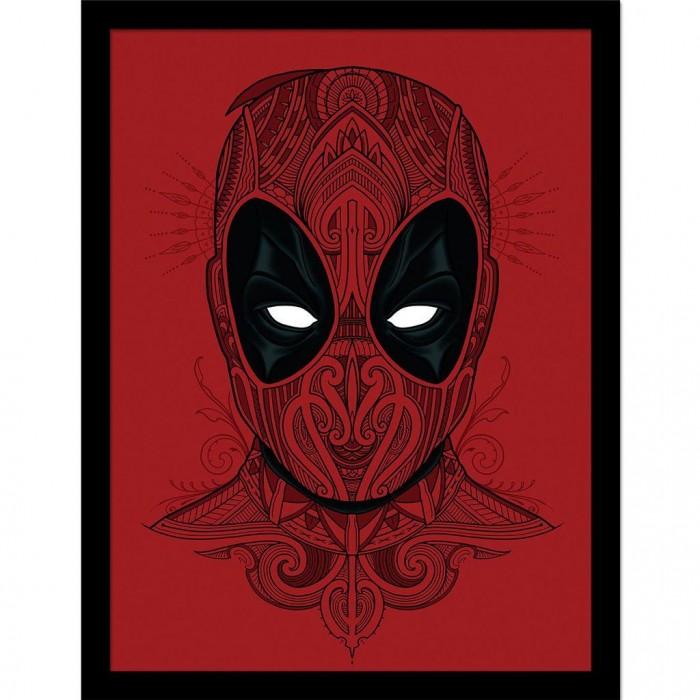 Deadpool Mandala Framed Poster