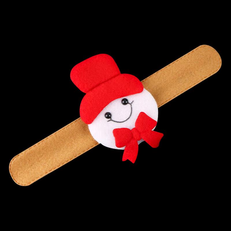 Christmas Slap Bracelets 4-Pack (Random Styles)