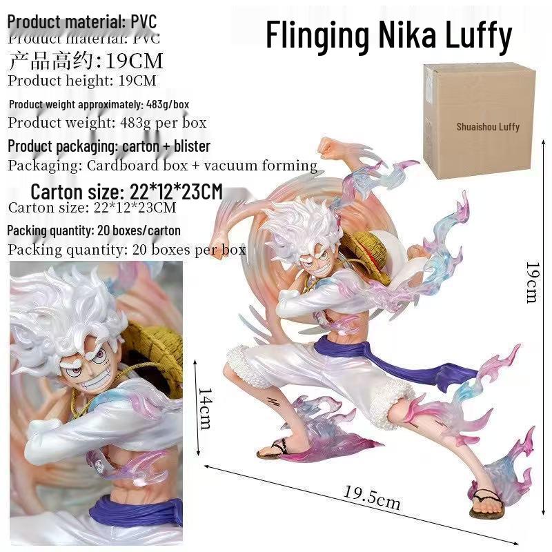 Luffy Sun God Figure - One Piece Anime Desktop Ornament