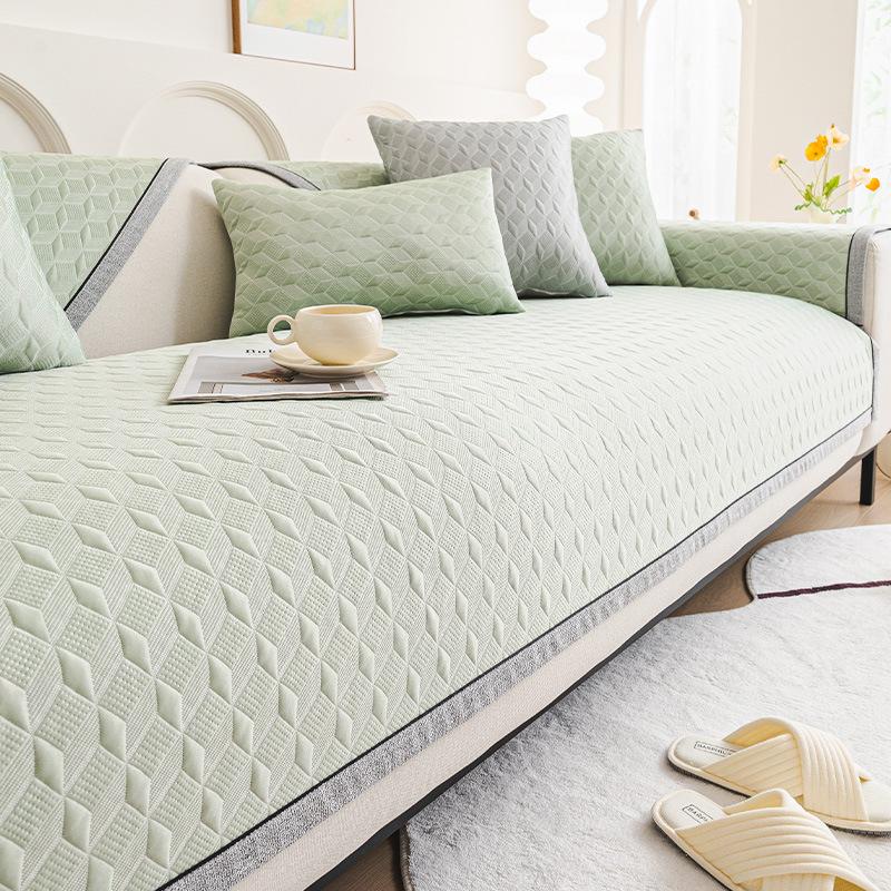 

Крутой летний диванный коврик Doudou, подушка для сиденья, ледяной шелк, нескользящий чехол на диван, летний прохладный чехол на диван 30 * 50 waist pillowcase