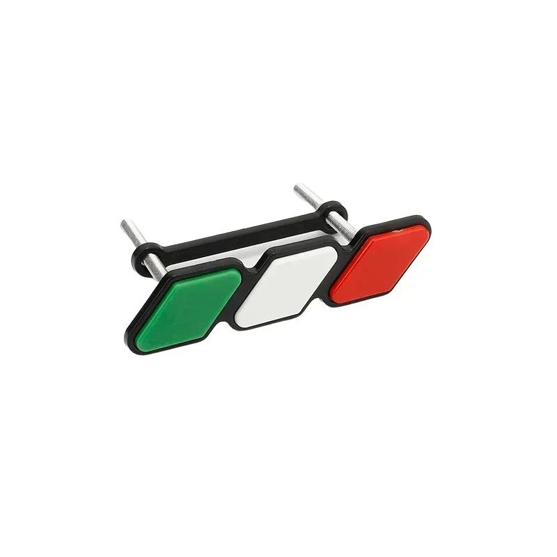 ABS Car Three-color National flag Grille Emblem Mesh Slotted Grill Auto Badge Accessories