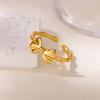 Light Luxury Niche Design Bow Open Ring, New Trendy Index Finger Ring, High-end Element Ring Ring, Ring Woman
