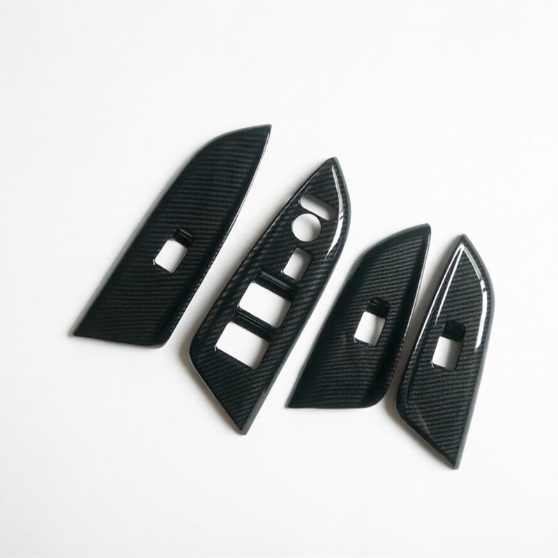 14-19 Fit Glass Switch Door Bowl Instrument Panel Gear Shift U-Trim & AC Switch Console Trim