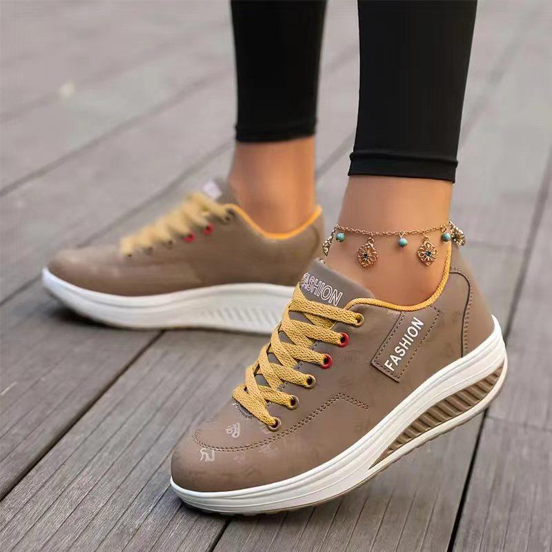 MAEDEF Sommer Hohe Qualität Damen Casual Sneaker Mode Leicht Outdoor Ballerinas Schnürschuh Bequem Laufen Frau Schuhe