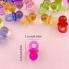 30Pcs Transparent Colorful Nipple Shaped Charms Pendants For Jewelry Making Diy Handmade Necklace Bracelet Key Chain Earrings