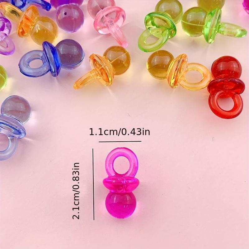 30Pcs Transparent Colorful Nipple Shaped Charms Pendants For Jewelry Making Diy Handmade Necklace Bracelet Key Chain Earrings
