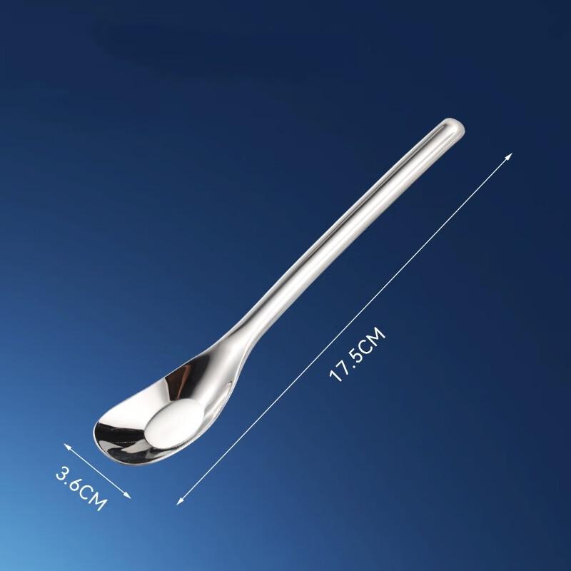 

ZISIZ 316 Stainless Steel Long Handle Flat Bottom Spoon