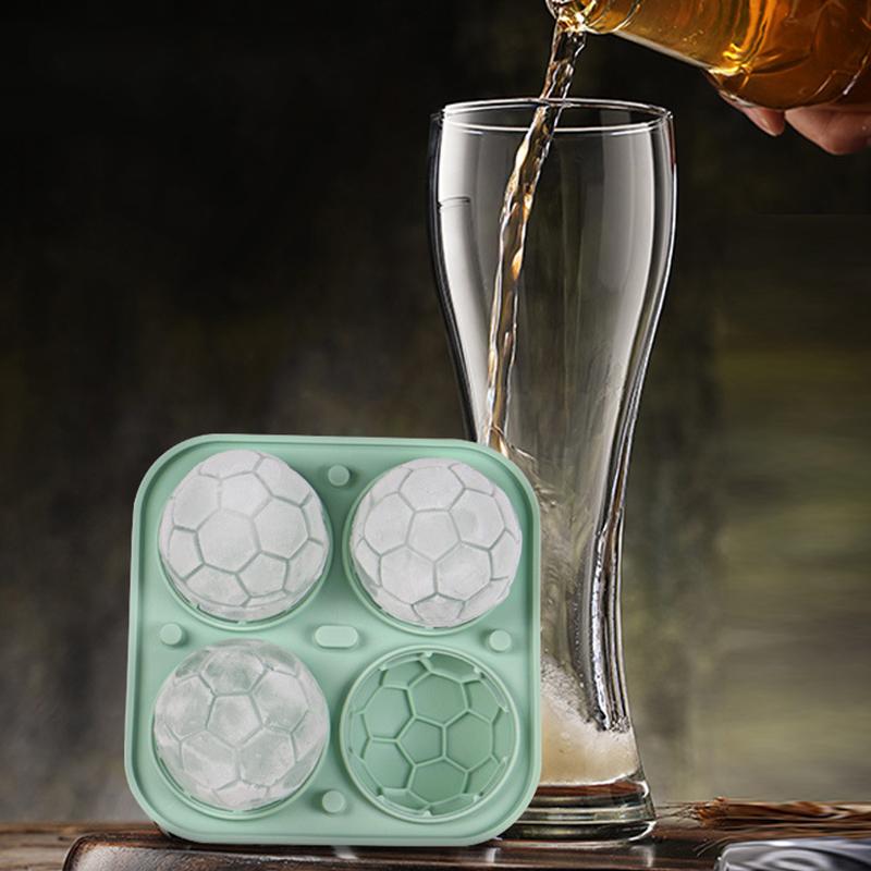Ice Cube Shape Football Ice Cube Mold Silicone Football Silicone Ice Cube Mold Bar Whiskey Accessories Silicone Molds Gifts