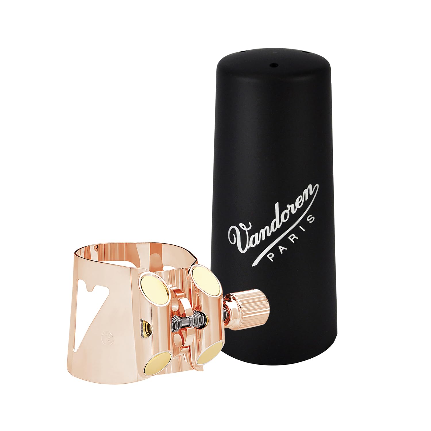 Vandoren B Clarinet Ligature & Cap [Optimum] Color Pink Gold Plated
