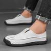Handmade Genuine Leather Men's Casual Shoes Comfortable Moccasins Men Business Flats Shoes Driving Shoes