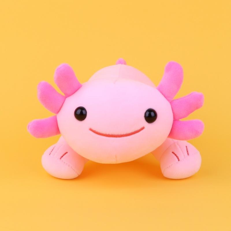 Cute Axolotl Plush Toy, Soft Short‑Furred Salamander Stuffed Doll 12cm For Gift Decoration