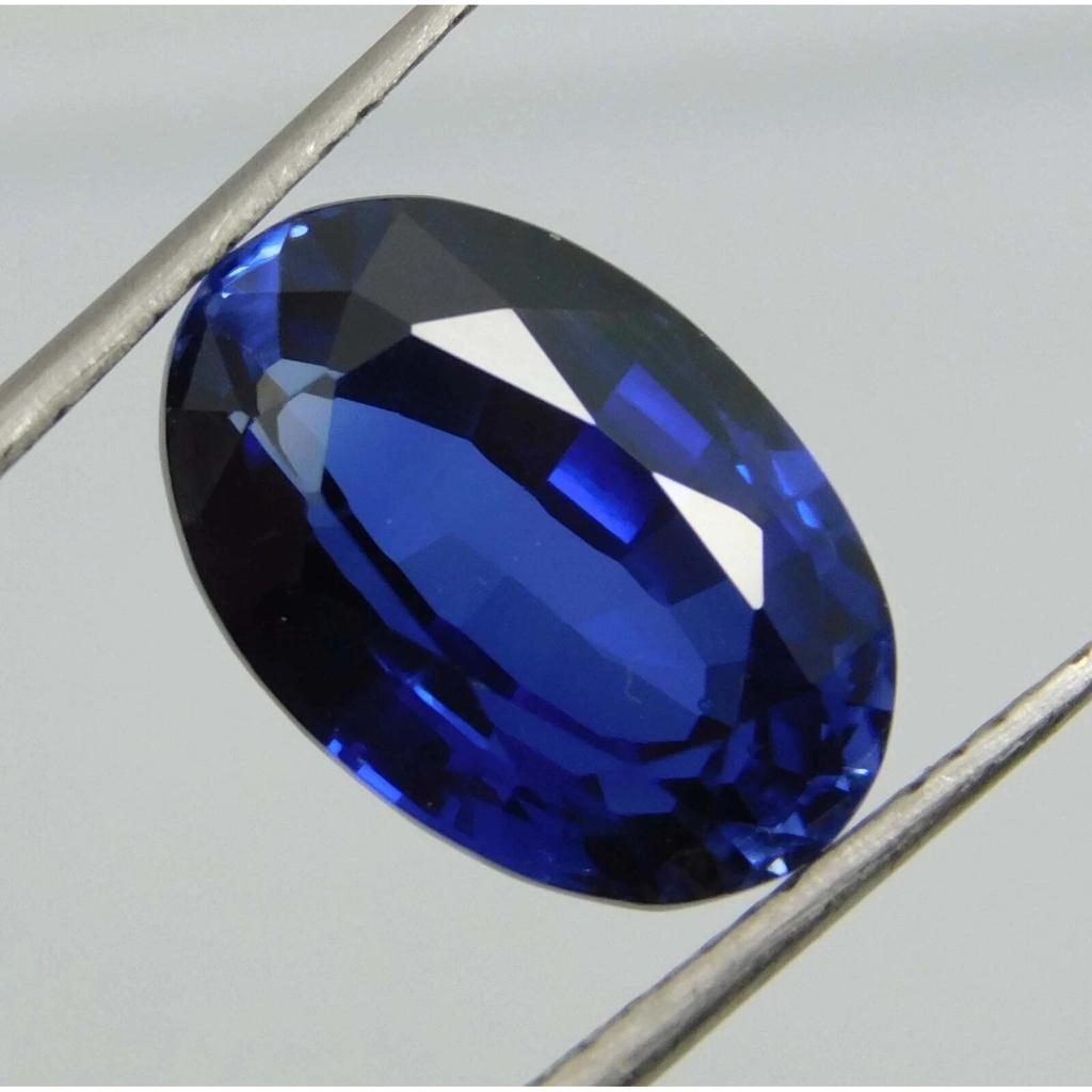 Certified Natural Kashmiri Blue Sapphire Oval Cut 9 Ct Stunning Loose Gemstone