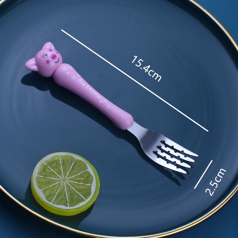 Baby Spoon Fork Gadgets Children Utensil Creative Cartoon Set 304 Stainless Steel Toddler Dinnerware Infant Feeding Portable