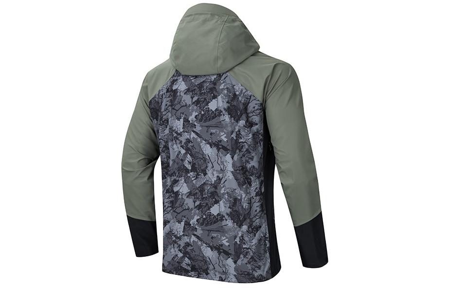 Men's Jacket Anta x National Geographic Windproof And Water Repellent Windbreaker Jacket Men's Murky Olive