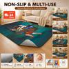 Scoobydoo Gang Together Theme Rug Soundproof Noisereducing Carpet For Living Room Bedroom Office Home Decor Birthday Gift
