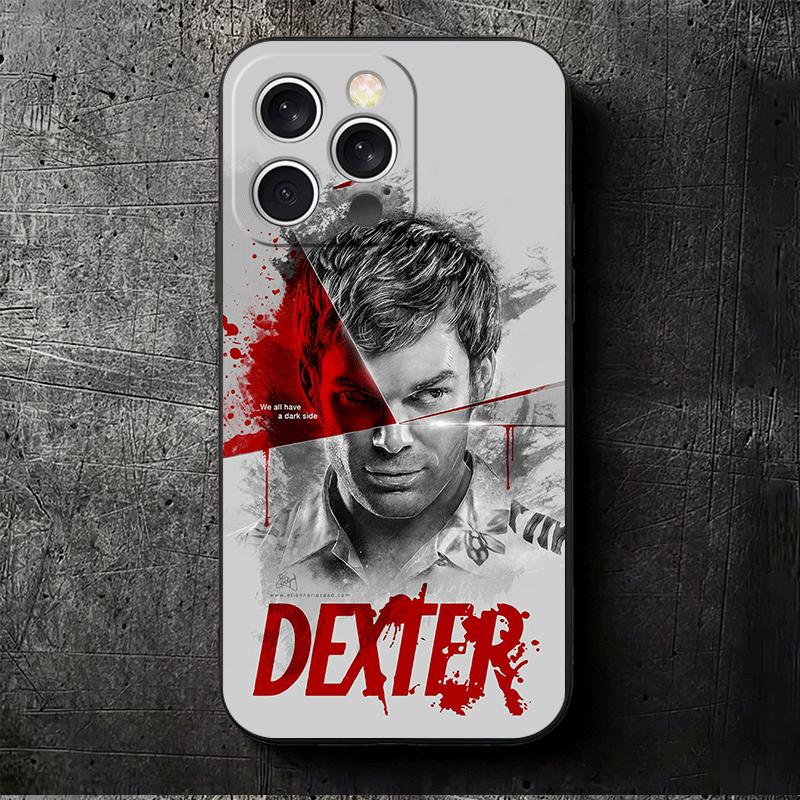Dexter Morgan TV Soft Phone Case for iPhone 16 16E 17 Air 15 Pro Max 14 Plus 13 Mini 11 12 7 Black Cover Back Shell