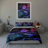 Geometric glowing shards. Bedding Duvet cover sets Duvet covers Pillowcases gifts (1 * Duvet Cover 2 * Pillowcases, without duvet insert)