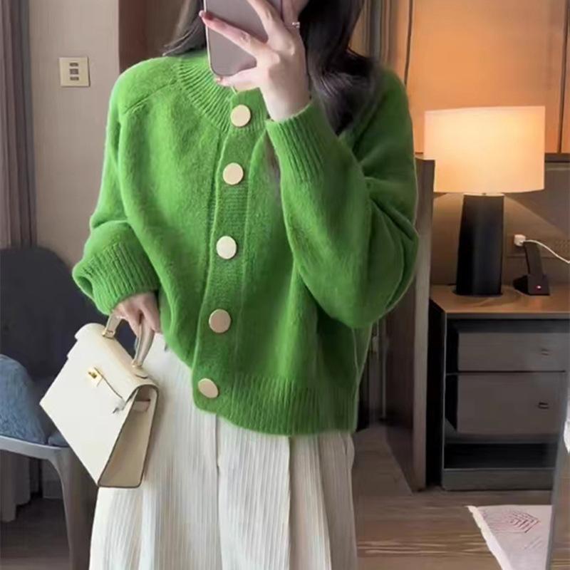 DAFIFY Damenmode, lässig, Herbst/Winter, einfarbig, mit Druck, lange Ärmel, O-Ausschnitt