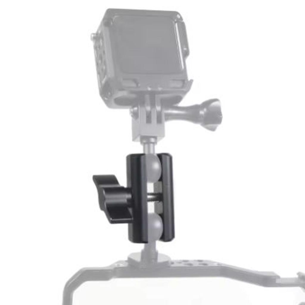 Extension Arm Mount Clamp for 17mm Ball Head Clip Holder for Action Cameras