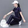 Ice Silk Quick-Dry Women's Summer Casual Sportswear Set - Short Sleeve Polo Two-Piece