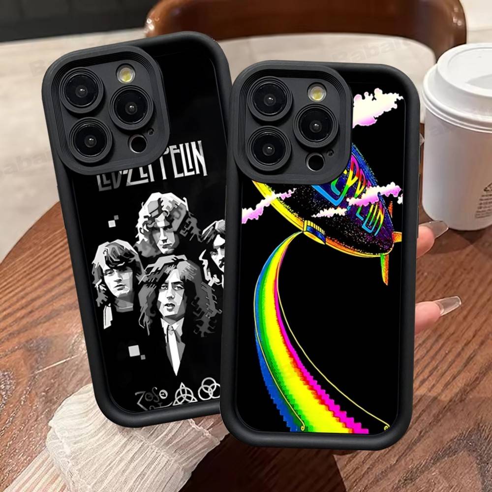 Rock L-Led Vintage Band Z-Zeppelin Phone Case For IPhone 17 16 15 14 13 12 11 Pro Max 16E Plus INS Soft Cover