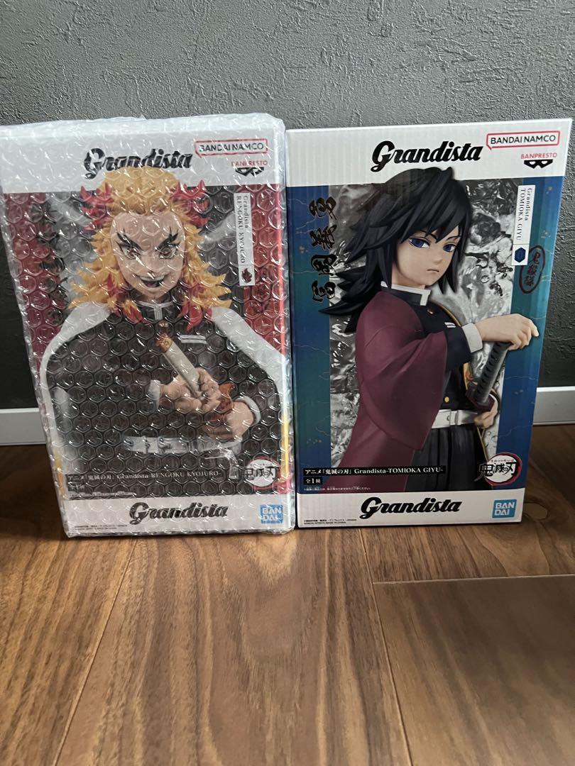 

[USED] Demon Slayer: Kimetsu no Yaiba Rengoku Kyojuro and Tomioka Giyuu Grandista Figures