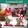 Man Wooden Gingerbread Christmas Decor With Colorful Letters For Decor Holiday